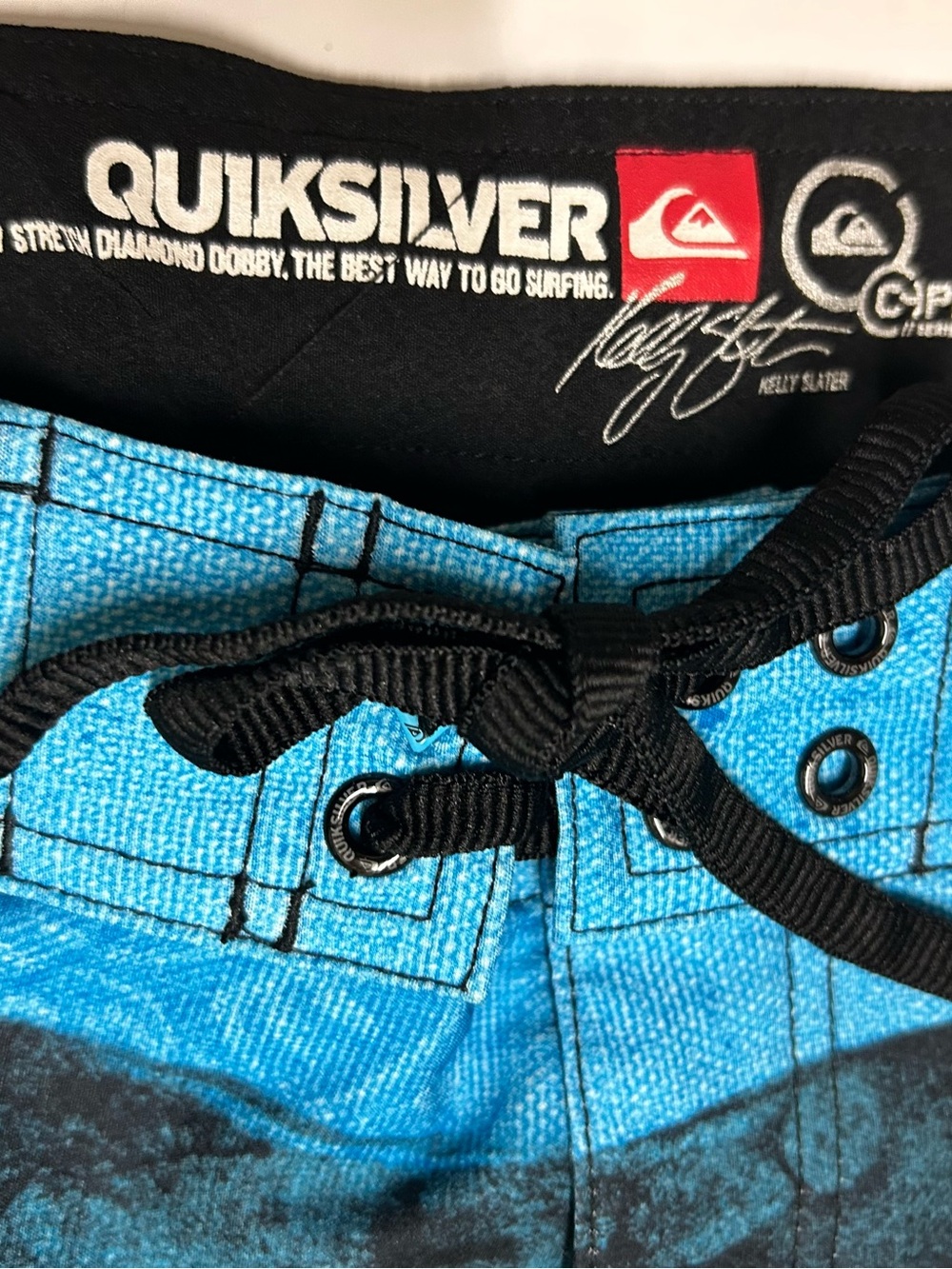 Quiksilver Cypher Kelly Slater Board Shorts Men's Size 33 Diamond Dob